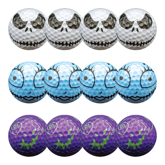 New Novelty Christmas Nightmare Mix Pack Golf Balls