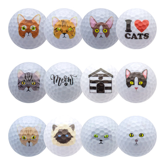 New Novelty Cat Lover Golf Balls