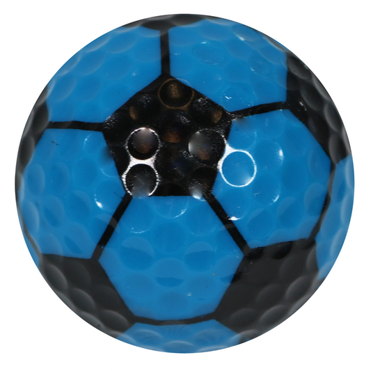 New Novelty Blue Soccer Ball Golf Balls