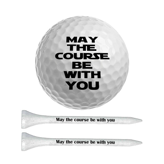 Refurbished Brands - May the course be with you Golf Balls & 10 tees