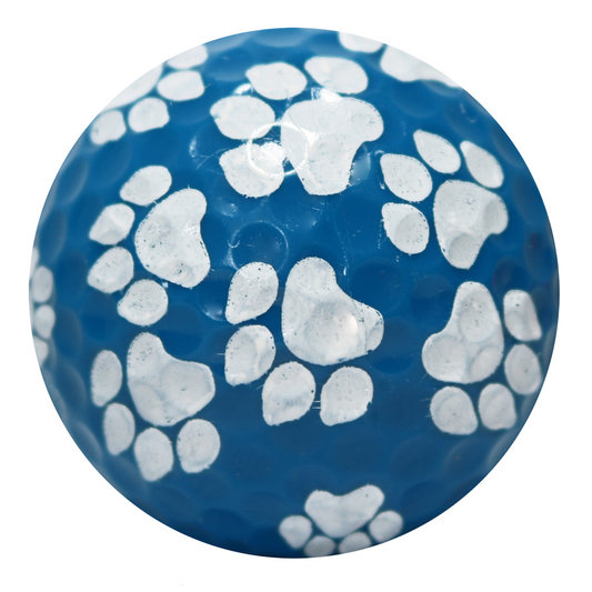 New Novelty Blue Dog Paw Prints Golf Balls