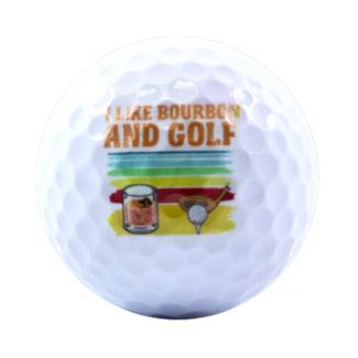 New Novelty I Like Bourbon and Golf Balls - ReNew Golf Balls