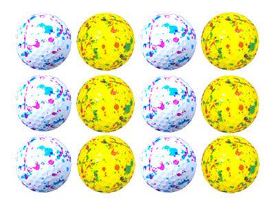 New Novelty Confetti Drip Mix of Golf Balls - ReNew Golf Balls