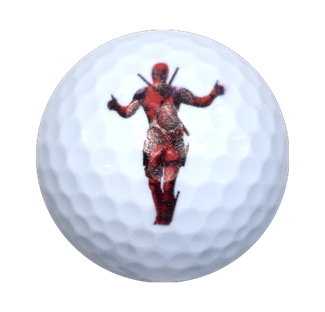 New Novelty Superhero Deadpool Golf Balls - ReNew Golf Balls