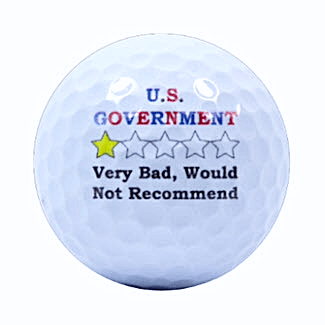 Novelty Govt Star Rating Golf Balls - ReNew Golf Balls