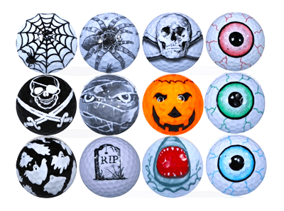 New Novelty Halloween Spooky Mix Golf Balls - ReNew Golf Balls