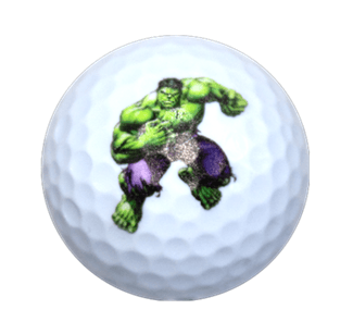 New Novelty Superhero Hulk Golf Balls - ReNew Golf Balls