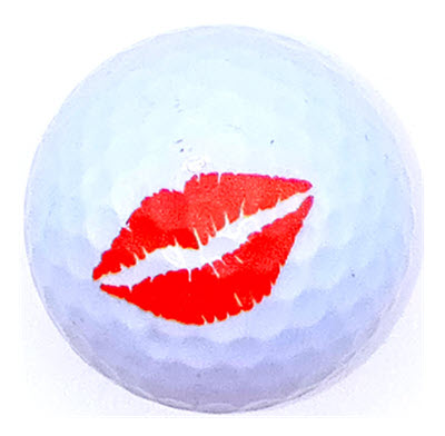 New Personalized Novelty Kisses Golf Balls