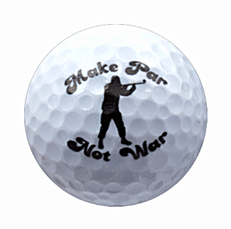 New Novelty Make Par Not War Golf Balls - ReNew Golf Balls