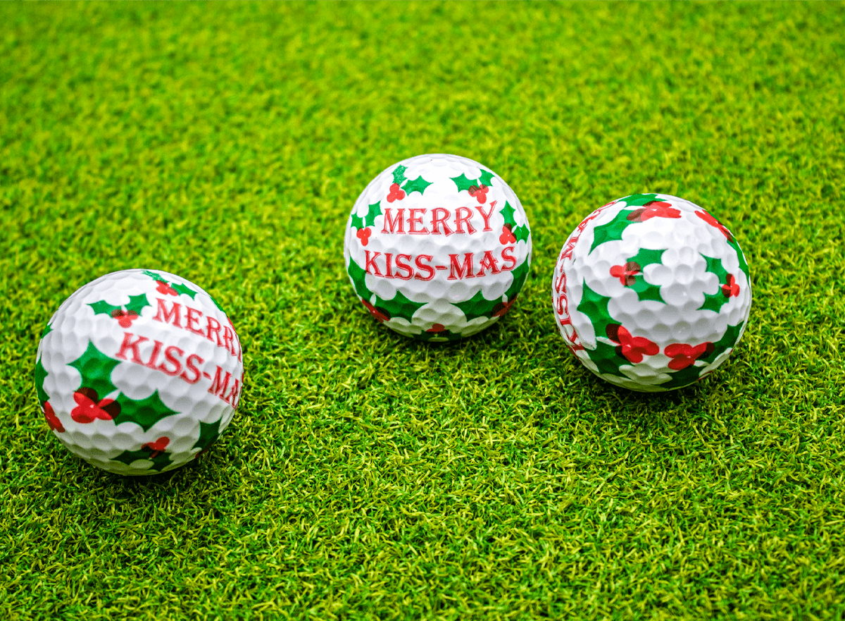 New Novelty Merry Kiss-Mas Golf Balls - ReNew Golf Balls