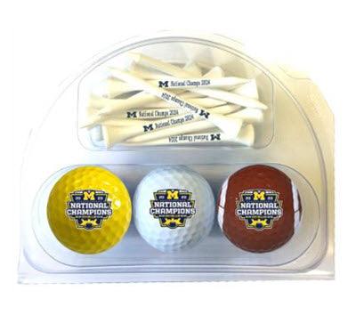 New Novelty Michigan National Champs Set #2 - ReNew Golf Balls