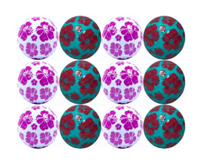New Novelty Hibiscus Flower Mix of Golf Balls - ReNew Golf Balls
