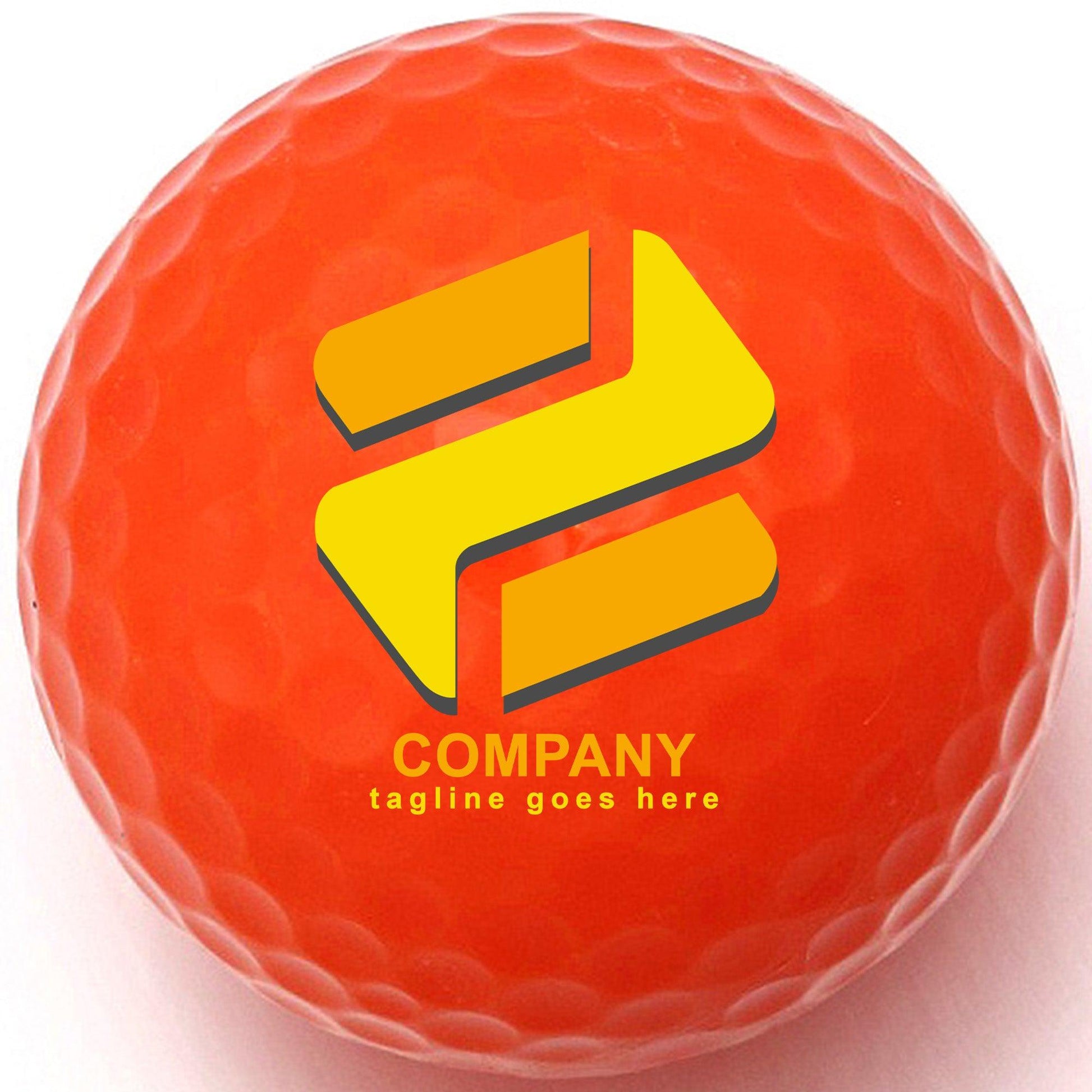 Personalized Orange Golf Balls - New - ReNew Golf Balls