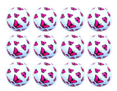 New Novelty Pink Butterflies Golf Balls - ReNew Golf Balls