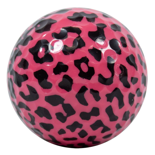 New Novelty Pink Leopard Print Golf Balls