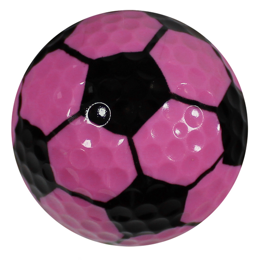 New Novelty Pink Soccer Ball Golf Balls