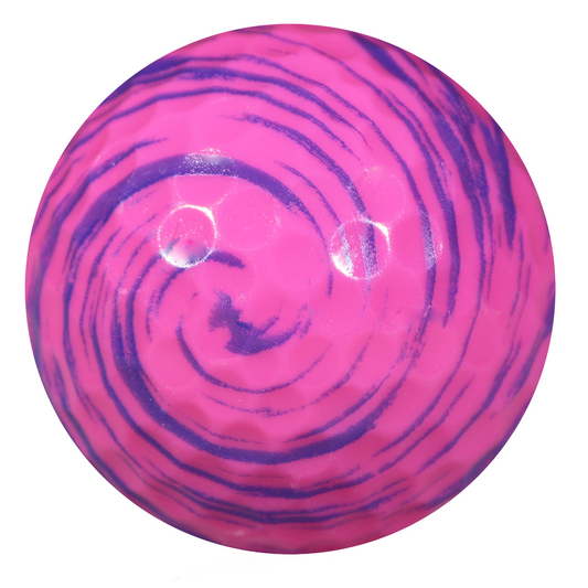New Novelty Pink Swirl Golf Balls