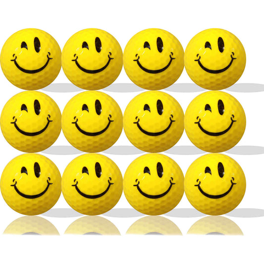 New Novelty - Smiley Wink Golf Balls
