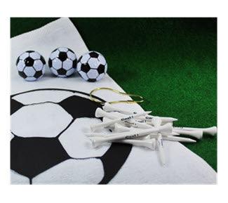 New Soccer Golf Towel, Balls and Tees Set - ReNew Golf Balls
