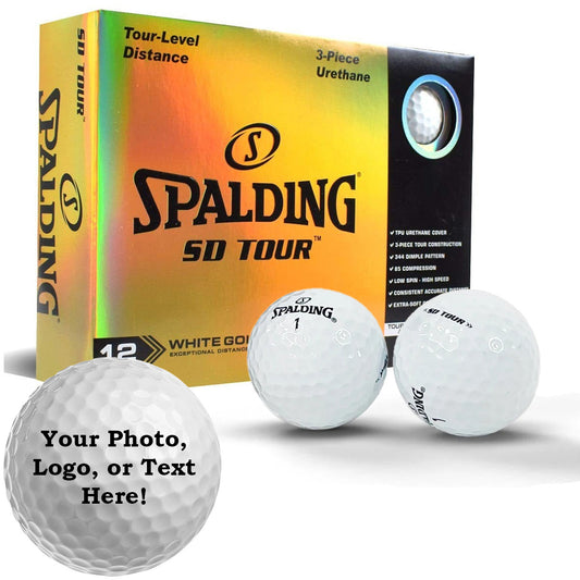 personalized spalding sd tour golf balls with your photo logo or text