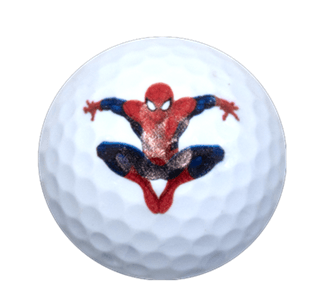 New Novelty Superhero Spider Man Golf Balls - ReNew Golf Balls