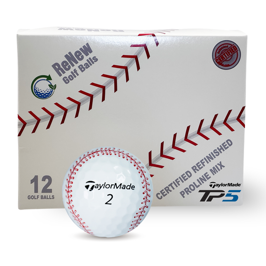 Refurbished TaylorMade TP5 Baseball Golf Balls