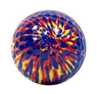 New Novelty Yellow Tie Dye Novelty Golf Balls - ReNew Golf Balls