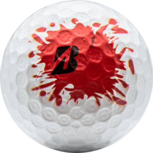 Bridgestone Tour B RX Blood Splatter Golf Balls - ReNew Golf Balls