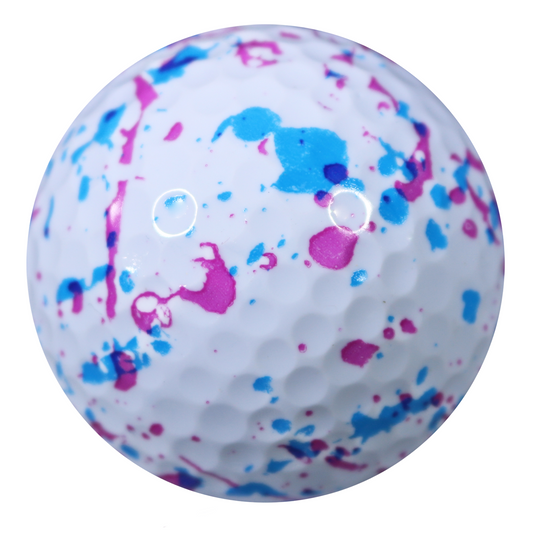 New Novelty White Confetti Drip Golf Balls