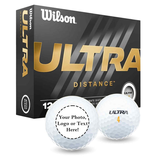 New Wilson Ultra Distance Personalized Golf Balls