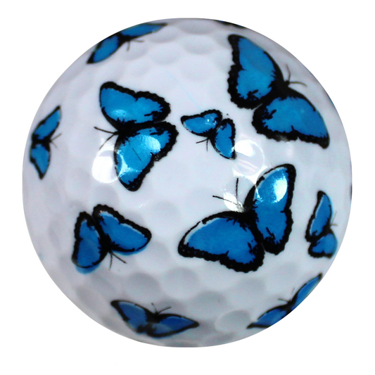 New Novelty Blue Butterflies Golf Balls