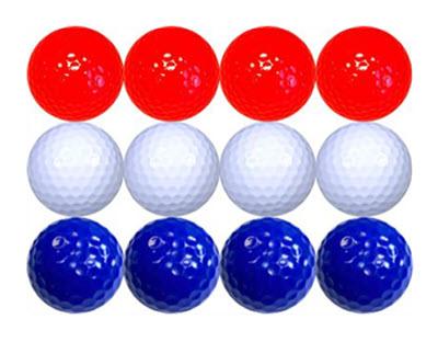 Red, White and Blue Color Mix of Golf Balls - New - ReNew Golf Balls