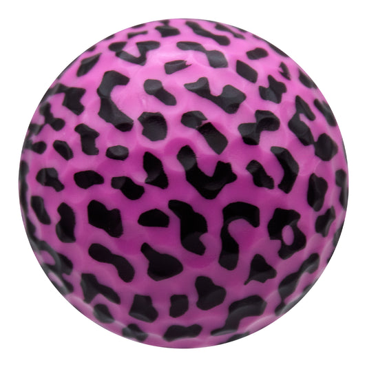 New Novelty Pink Leopard Print Golf Balls