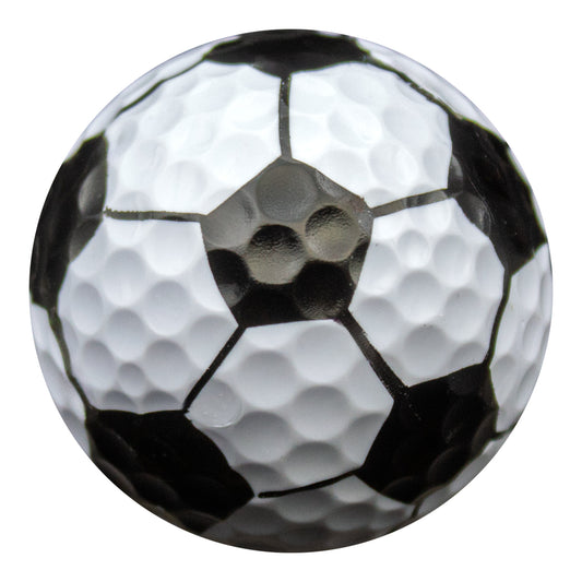 New Novelty White Soccer Ball Golf Balls