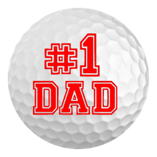 New Novelty #1 Dad Golf Balls