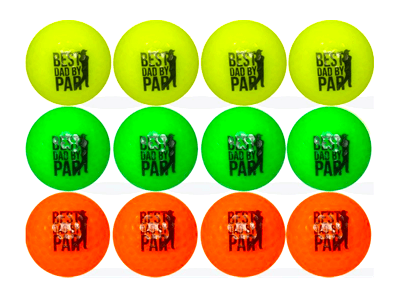 New Novelty Best Dad By Par Father's Day Golf Balls - ReNew Golf Balls