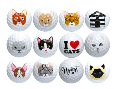 New Novelty Cat Lover Golf Balls - ReNew Golf Balls
