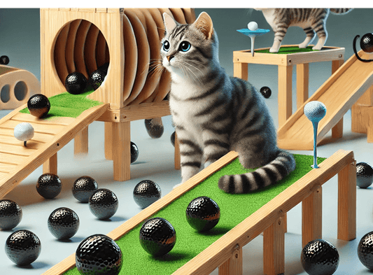10 Creative Trick Shots Ideas with Black Golf Balls (Plus, Cats!) -  AI Generated