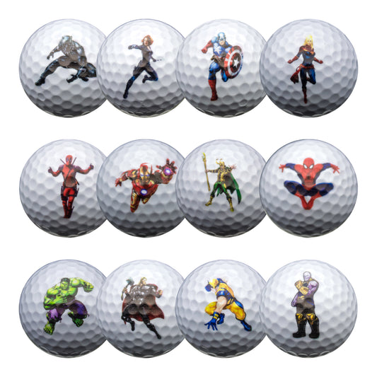 New Novelty Superhero Golf Balls