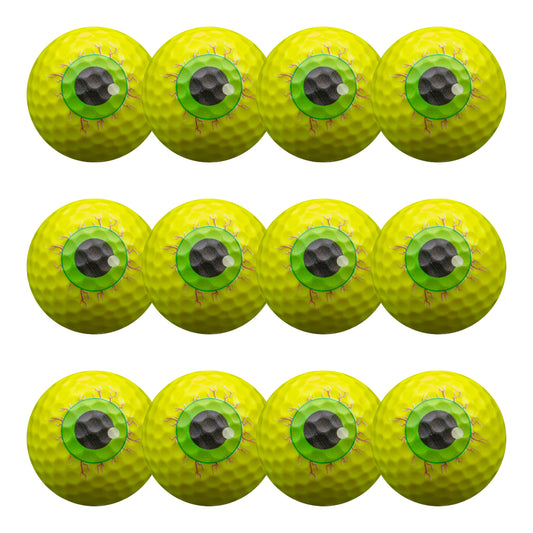 New Novelty Yellow Monster Eyeballs Golf Balls