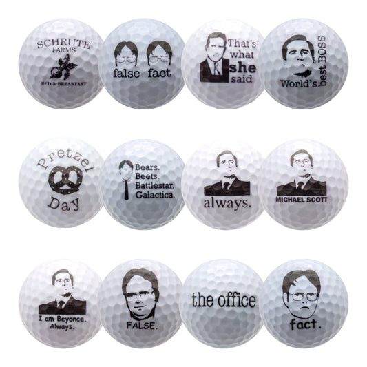 New Novelty The Office Golf Balls