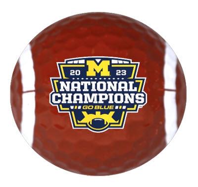 New Novelty Michigan National Champs Set #1 - ReNew Golf Balls