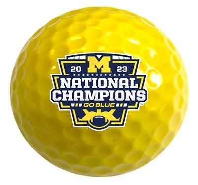 New Novelty Michigan National Champs Set #2 - ReNew Golf Balls