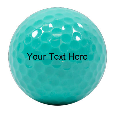 Personalized Aqua Blue Golf Balls - New