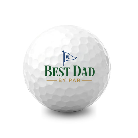 New Novelty Best Dad By Par Flag Golf Balls