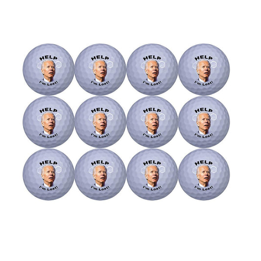 Novelty Biden - I'm Lost Golf Balls - Political Humor - ReNew Golf Balls