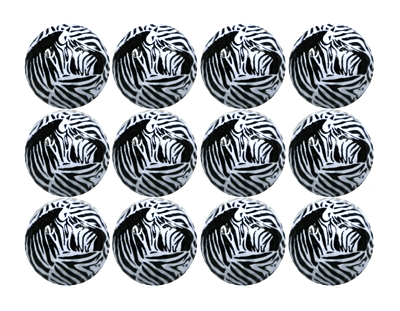 New Novelty Black Zebra Golf Balls - ReNew Golf Balls