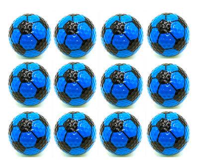 New Novelty Blue Soccer Ball Golf Balls