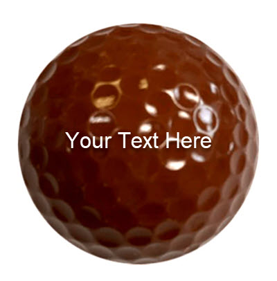 Brown Personalized Golf Ball