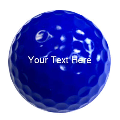 Blue Personalized Golf Ball